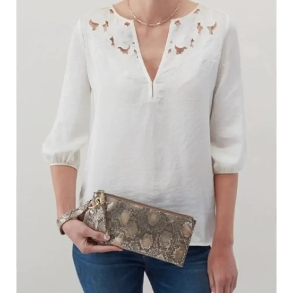 HOBO Vida Clutch Wristlet in Limited Edition Glitter Snakeskin Print